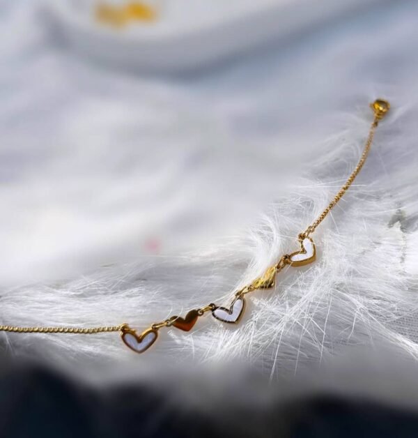 Heart anklet .